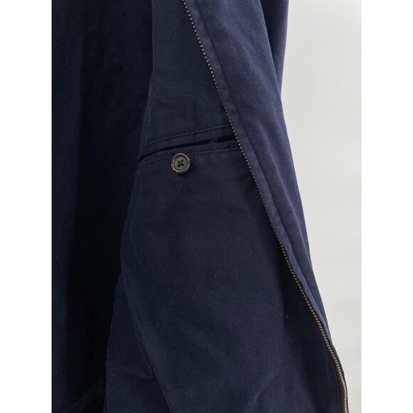 Vintage Polo Ralph Lauren Bomber Jacket Full Zip Up Front Coat Large Blue - Picture 4 of 8